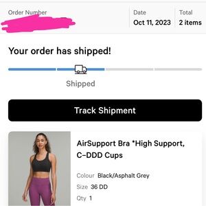 Lululemon AirSupport Bra *High Support